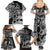 Viking Warrior Family Matching Summer Maxi Dress and Hawaiian Shirt Tales Entwined in Nordic Knotwork