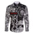 Viking Warrior Family Matching Summer Maxi Dress and Hawaiian Shirt Tales Entwined in Nordic Knotwork