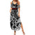 Viking Warrior Family Matching Summer Maxi Dress and Hawaiian Shirt Tales Entwined in Nordic Knotwork