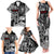 Viking Warrior Family Matching Tank Maxi Dress and Hawaiian Shirt Tales Entwined in Nordic Knotwork