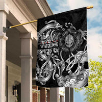 Viking Warrior Garden Flag Tales Entwined in Nordic Knotwork