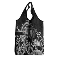 Viking Warrior Grocery Bag Tales Entwined in Nordic Knotwork