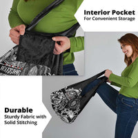 Viking Warrior Grocery Bag Tales Entwined in Nordic Knotwork