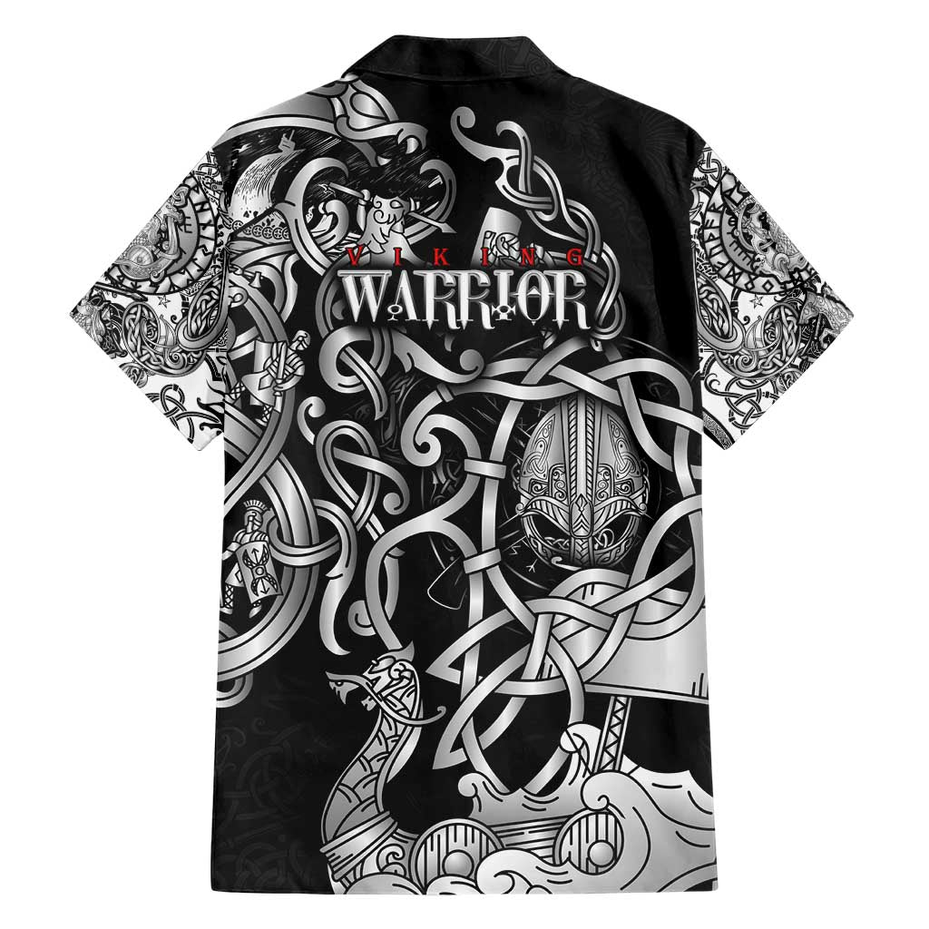Viking Warrior Hawaiian Shirt Tales Entwined in Nordic Knotwork
