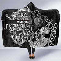 Viking Warrior Hooded Blanket Tales Entwined in Nordic Knotwork