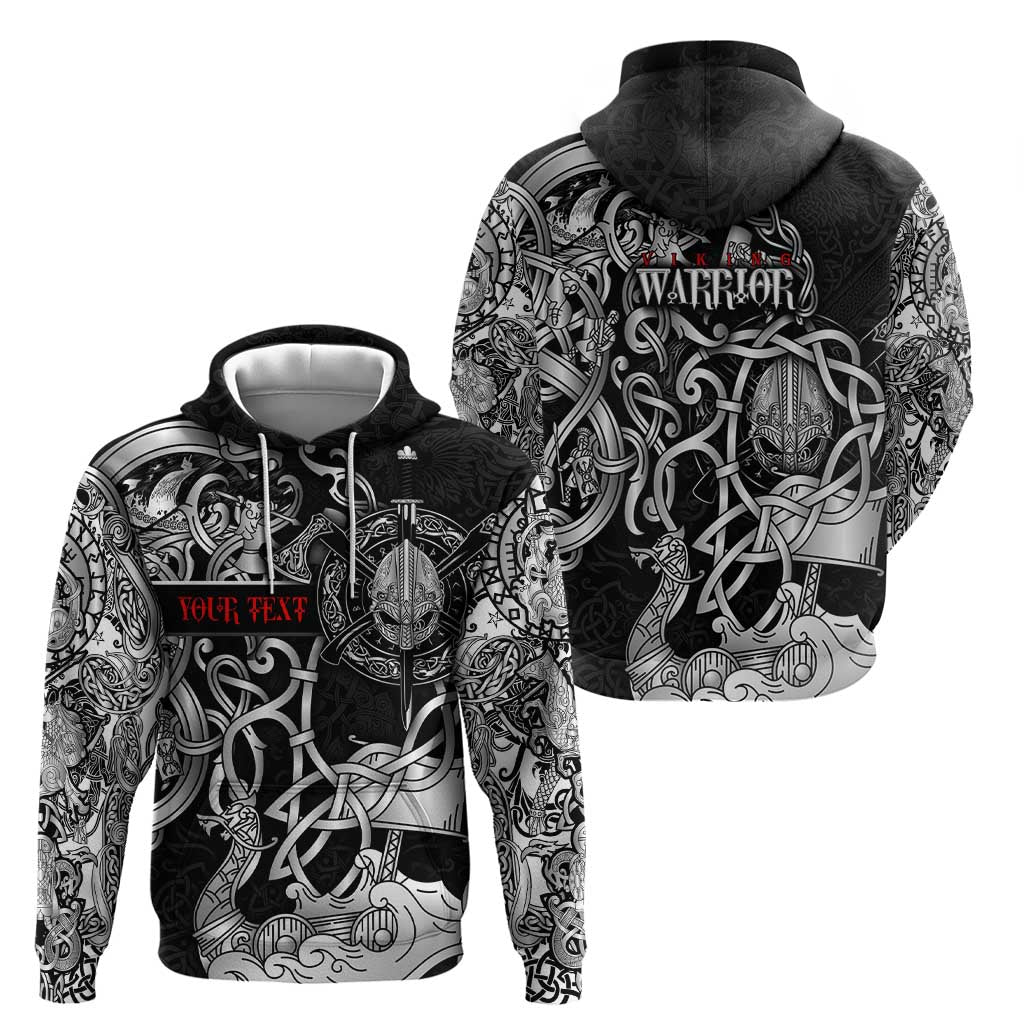 Viking Warrior Hoodie Tales Entwined in Nordic Knotwork