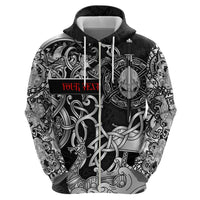 Viking Warrior Hoodie Tales Entwined in Nordic Knotwork