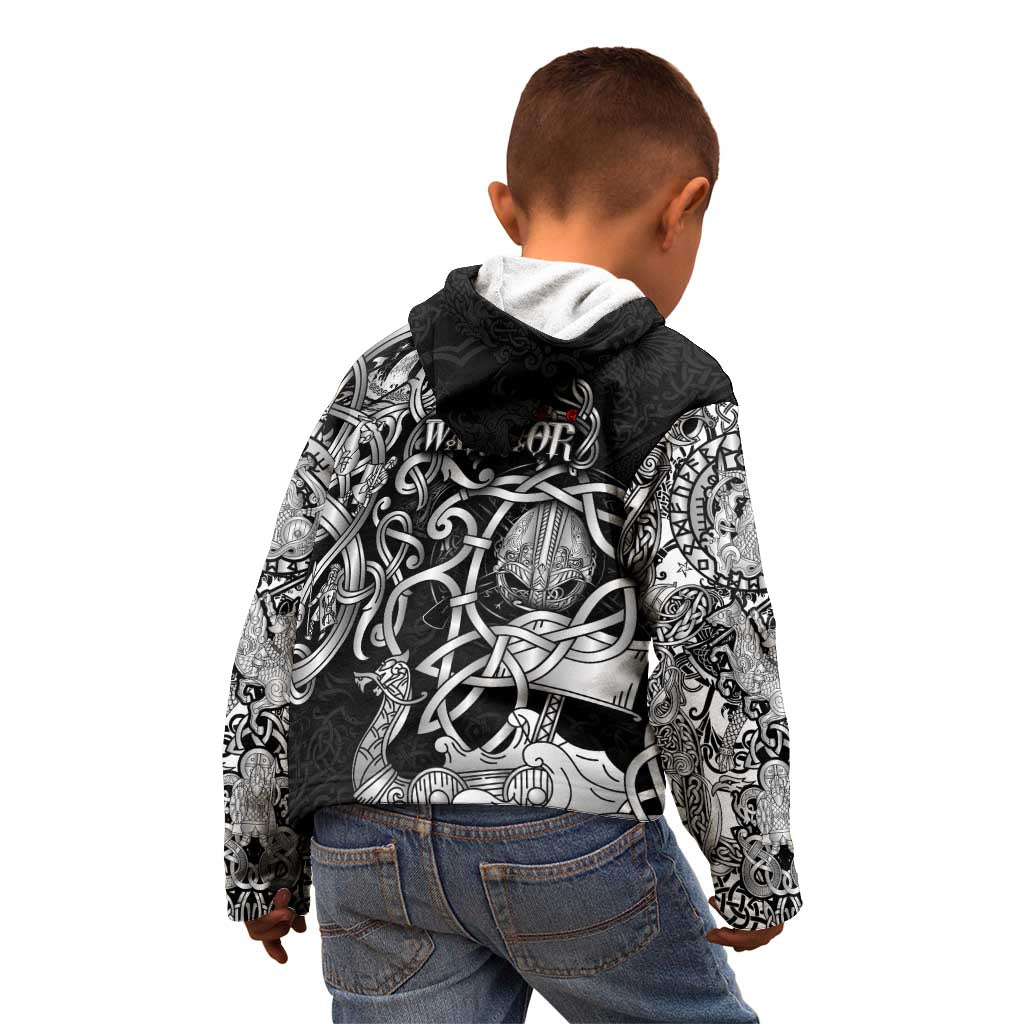 Viking Warrior Kid Hoodie Tales Entwined in Nordic Knotwork