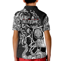 Viking Warrior Kid Polo Shirt Tales Entwined in Nordic Knotwork