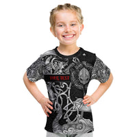 Viking Warrior Kid T Shirt Tales Entwined in Nordic Knotwork