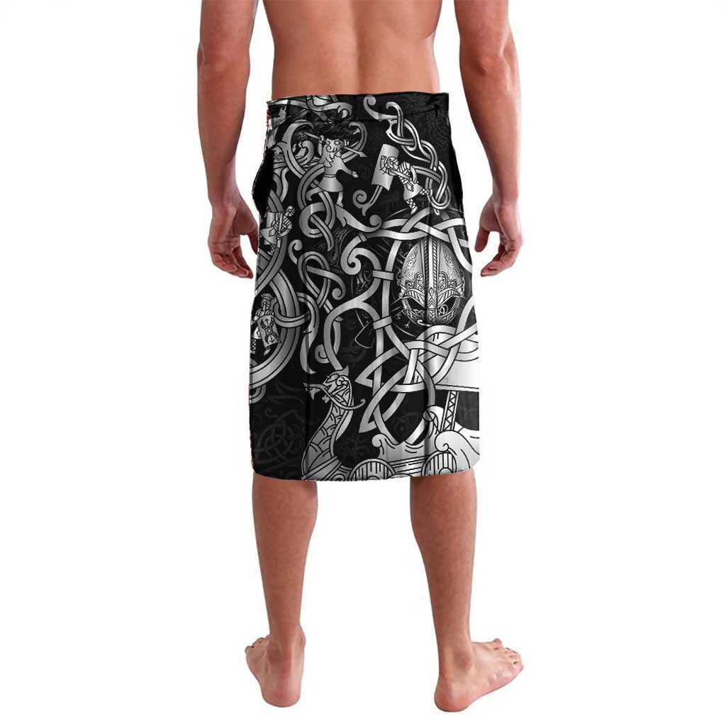 Viking Warrior Lavalava Tales Entwined in Nordic Knotwork