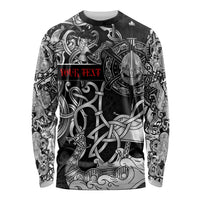 Viking Warrior Long Sleeve Shirt Tales Entwined in Nordic Knotwork