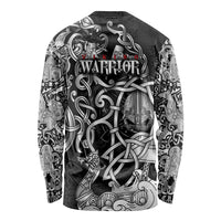 Viking Warrior Long Sleeve Shirt Tales Entwined in Nordic Knotwork