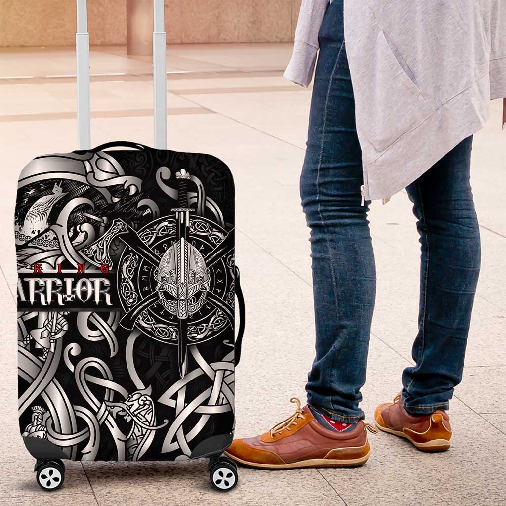 Viking Warrior Luggage Cover Tales Entwined in Nordic Knotwork
