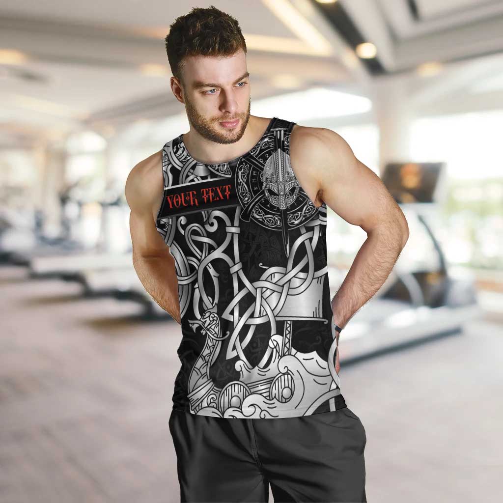 Viking Warrior Men Tank Top Tales Entwined in Nordic Knotwork