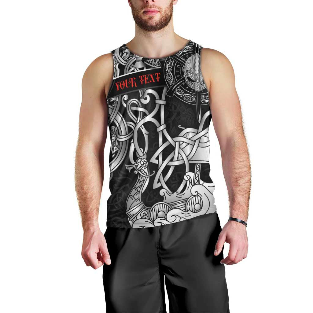 Viking Warrior Men Tank Top Tales Entwined in Nordic Knotwork