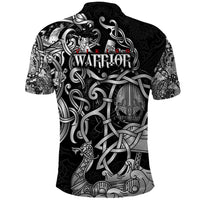 Viking Warrior Polo Shirt Tales Entwined in Nordic Knotwork