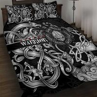 Viking Warrior Quilt Bed Set Tales Entwined in Nordic Knotwork