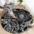 Viking Warrior Round Carpet Tales Entwined in Nordic Knotwork