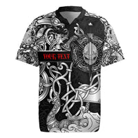 Viking Warrior Rugby Jersey Tales Entwined in Nordic Knotwork