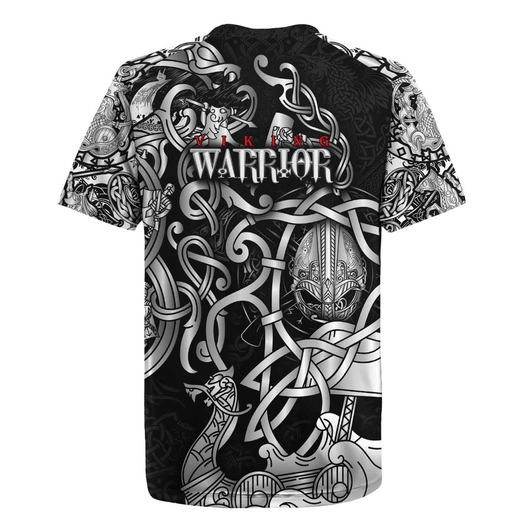 Viking Warrior Rugby Jersey Tales Entwined in Nordic Knotwork
