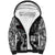 Viking Warrior Sherpa Hoodie Tales Entwined in Nordic Knotwork