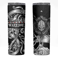 Viking Warrior Skinny Tumbler Tales Entwined in Nordic Knotwork