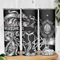 Viking Warrior Skinny Tumbler Tales Entwined in Nordic Knotwork