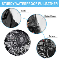 Viking Warrior Spare Tire Cover Tales Entwined in Nordic Knotwork