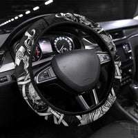 Viking Warrior Steering Wheel Cover Tales Entwined in Nordic Knotwork