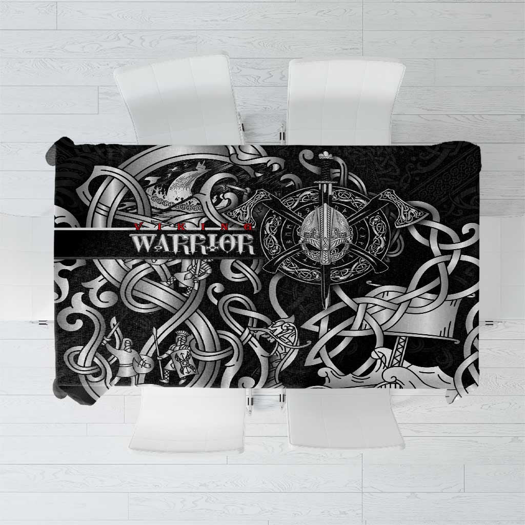Viking Warrior Tablecloth Tales Entwined in Nordic Knotwork