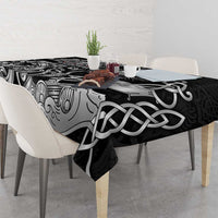 Viking Warrior Tablecloth Tales Entwined in Nordic Knotwork