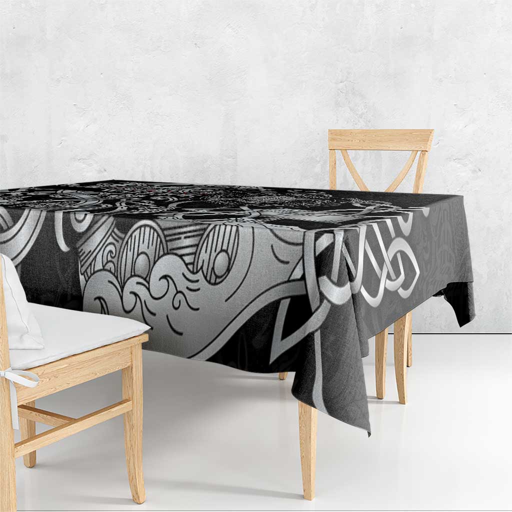 Viking Warrior Tablecloth Tales Entwined in Nordic Knotwork