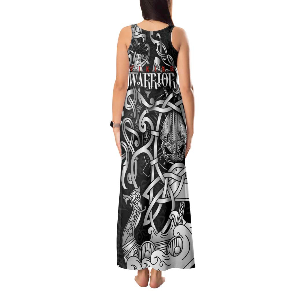 Viking Warrior Tank Maxi Dress Tales Entwined in Nordic Knotwork