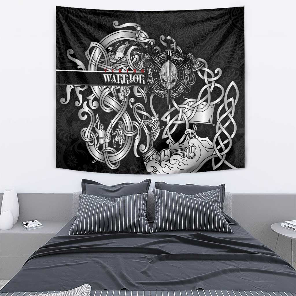 Viking Warrior Tapestry Tales Entwined in Nordic Knotwork