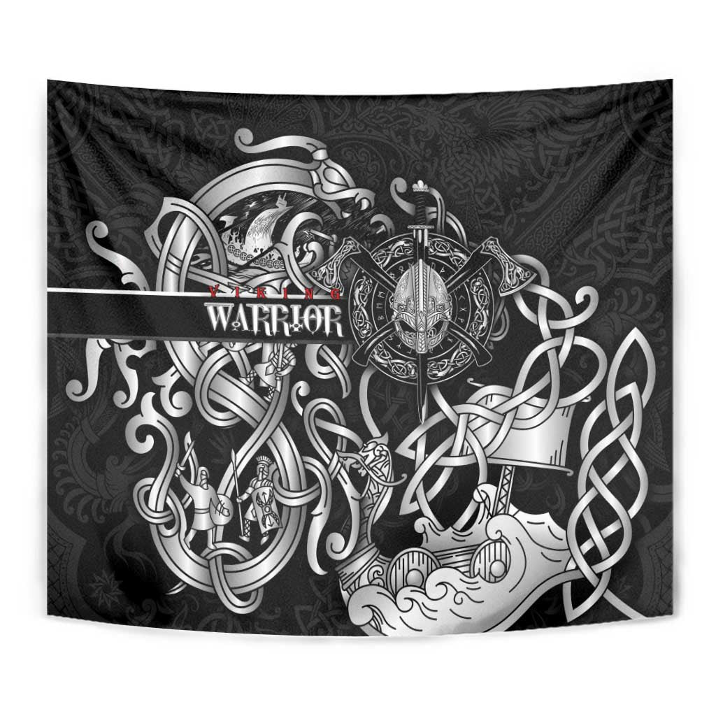 Viking Warrior Tapestry Tales Entwined in Nordic Knotwork