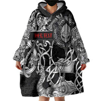 Viking Warrior Wearable Blanket Hoodie Tales Entwined in Nordic Knotwork