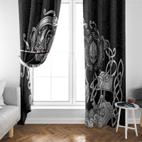 Viking Warrior Window Curtain Tales Entwined in Nordic Knotwork