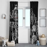 Viking Warrior Window Curtain Tales Entwined in Nordic Knotwork