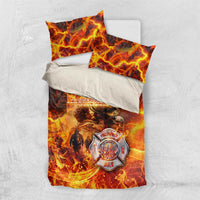 Firefighter Fathers Day Bedding Set Dad By Name - Firefighter By Heart