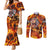 Firefighter Fathers Day Couples Matching Mermaid Dress and Long Sleeve Button Shirt Dad By Name - Firefighter By Heart