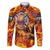 Firefighter Fathers Day Family Matching Puletasi and Hawaiian Shirt Dad By Name - Firefighter By Heart