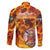 Firefighter Fathers Day Family Matching Puletasi and Hawaiian Shirt Dad By Name - Firefighter By Heart