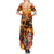 Firefighter Fathers Day Family Matching Summer Maxi Dress and Hawaiian Shirt Dad By Name - Firefighter By Heart