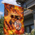 Firefighter Fathers Day Garden Flag Dad By Name - Firefighter By Heart