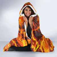 Firefighter Fathers Day Hooded Blanket Dad By Name - Firefighter By Heart