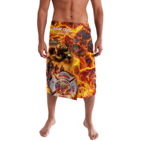 Firefighter Fathers Day Lavalava Dad By Name - Firefighter By Heart