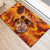 Firefighter Fathers Day Rubber Doormat Dad By Name - Firefighter By Heart