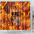 Firefighter Fathers Day Shower Curtain Dad By Name - Firefighter By Heart