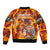 Firefighter Fathers Day Sleeve Zip Bomber Jacket Dad By Name - Firefighter By Heart